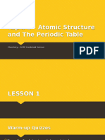 Topic 1 - Atomic Structure and The Periodic