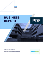 A056 Business Research Assignment