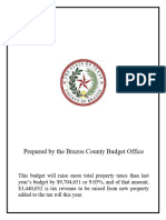 Brazos County Fy25 Proposed Budget