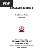 NEW DBMS Lab Manual