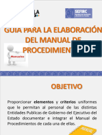 Guía para La Elaboración Del Manual de Procedimientos