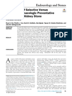 Comparison of Selective Versus Empiric Pharmacologic Preventative Therapy With Kidney Stone Recurrence