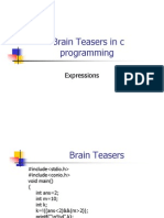 Brain Teasers in C Programming: Expressions