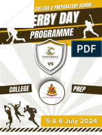 Woodridge Prep and College Vs Kingswood - Derby Programme