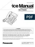 KX-T7630X: Digital Proprietary Telephone