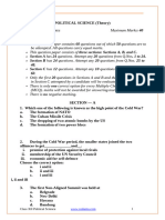 CBSE Class 12 Political Science Term 1 Question Paper 2022 - Download Free PDF