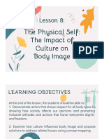 Lesson 8 The Physical Self The Impact of Culture On Body Image