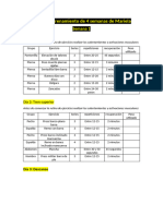 Plan de Entrenamiento de 4 Semanas de Mariela