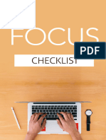 Focus - Checklist