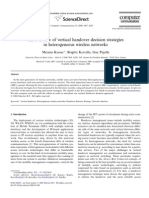 An Overview of Vertical Handover Decision Strategies in Heterogeneous Wireless Networks