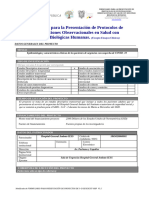 Formulario para La Presentación de Protocolos de Investigación en Salud - V1.5 2