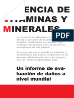 Carencia de Vitaminas y Minerales Unicef 2007