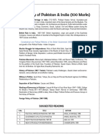 History of Pakistan India CSS Syllabus