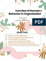 Human Behavior Report