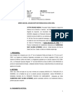 Absolucion de Demanda de Nutricion en Proceso Contencioso