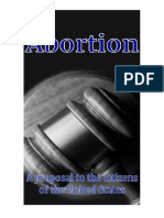 Abortion: A Proposal To The Citizens of The United States