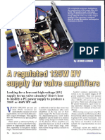 A Regulated 125W High Voltage Power Supply