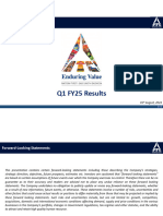 ITC Quarterly Result Presentation Q1 FY2025