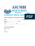 Biology - Paper 1 - Question Paper