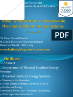 Novel Modifications in Renewable Thermal Gradient Energy Systems