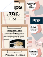 Steps in Cooking Rice