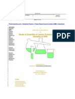 Study of Quantity of Casein Present in Various Samples of Milk