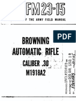 Browning BAR - FM 23-15 Field Manual - Browning Automatic Rifle Caliber 30 Model 1918A2 - 1951