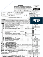 Short Form Return of Organization Exempt From Income Tax: Inspectio Ec - 31, 20 04 94: 325 6921