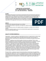 Lab Quality Improvement Plan