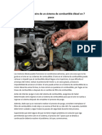 Cómo Purgar El Aire de Un Sistema de Combustible Diésel en 7 Pasos