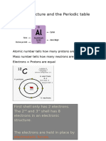 Atomic Structure and The Periodic Table