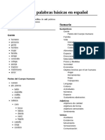 1000 Palabras Basicas en Espano
