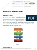 OS Functions Definition of Systems and Its Information