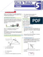 Cinematica para Quinto Grado de Secundaria