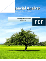 Financial Analyst CFA Study Notes: Quantitative Methods Level 1