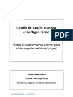 Gestion Capital Humano Organizacion