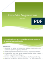 Conteudos Programaticos Pastelaria