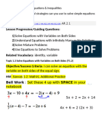 1.2 Solve Equations Variables Both Sides