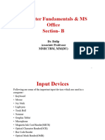 Computer Fundamentals & MS Office Section - B