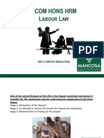 BCOM HONS HRM-Labour Law Unit 9