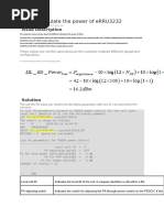 RRU PWR Calculation