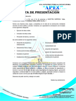 Carta Presentacion