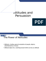 Attitudes and Persuasion