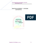 DBMS Lab Manual