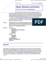 Measures of Shape - Skewness and Kurtosis - MATH200 (TC3, Brown)