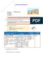 D1 A2 SESION Reconocemos Los Problemas Ambientales de Nuestra Escuela.