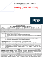 Unit-I (R20 Syllabus) Machine Learning Basics