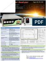 VK-PA-100 PV Power Analyzer Specifications