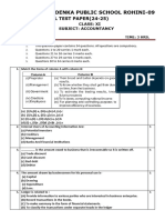 G D Goenka Public School Rohini-09: Model Test Paper (24-25)