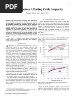 Major Factors Affecting Cable Ampacity